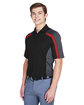 Extreme Men's Eperformance™ Strike Colorblock Snag Protection Polo BLACK / CL RED ModelQrt