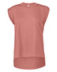 Bella + Canvas Ladies' Flowy Muscle T-Shirt with Rolled Cuff MAUVE OFFront