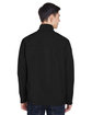 North End Men's Three-Layer Fleece Bonded Performance Soft Shell Jacket BLACK ModelBack