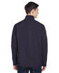 North End Men's Three-Layer Fleece Bonded Performance Soft Shell Jacket MIDNIGHT NAVY ModelBack