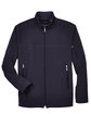 North End Men's Three-Layer Fleece Bonded Performance Soft Shell Jacket MIDNIGHT NAVY FlatFront