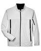North End Men's Three-Layer Fleece Bonded Performance Soft Shell Jacket NATURAL STONE FlatFront