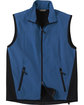 North End Men's Three-Layer Light Bonded Performance Soft Shell Vest REGATA BLUE OFFront