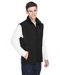 North End Men's Three-Layer Light Bonded Performance Soft Shell Vest  ModelQrt