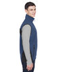 North End Men's Three-Layer Light Bonded Performance Soft Shell Vest REGATA BLUE ModelSide