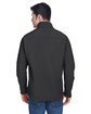 North End Men's Three-Layer Fleece Bonded Soft Shell Technical Jacket GRAPHITE ModelBack