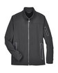 North End Men's Three-Layer Fleece Bonded Soft Shell Technical Jacket GRAPHITE FlatFront