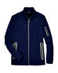 North End Men's Three-Layer Fleece Bonded Soft Shell Technical Jacket CLASSIC NAVY FlatFront