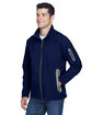 North End Men's Three-Layer Fleece Bonded Soft Shell Technical Jacket CLASSIC NAVY ModelQrt