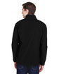 North End Men's Compass Colorblock Three-Layer Fleece Bonded Soft Shell Jacket BLACK ModelBack