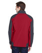 North End Men's Compass Colorblock Three-Layer Fleece Bonded Soft Shell Jacket MOLTEN RED ModelBack