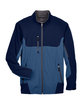 North End Men's Compass Colorblock Three-Layer Fleece Bonded Soft Shell Jacket BLUE RIDGE FlatFront