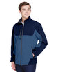 North End Men's Compass Colorblock Three-Layer Fleece Bonded Soft Shell Jacket BLUE RIDGE ModelQrt