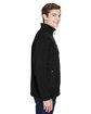 North End Men's Compass Colorblock Three-Layer Fleece Bonded Soft Shell Jacket BLACK ModelSide