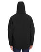 North End Men's Glacier Insulated Three-Layer Fleece Bonded Soft Shell Jacket with Detachable Hood BLACK ModelBack