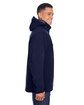 North End Men's Glacier Insulated Three-Layer Fleece Bonded Soft Shell Jacket with Detachable Hood CLASSIC NAVY ModelSide