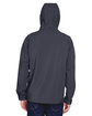 North End Men's Prospect Two-Layer Fleece Bonded Soft Shell Hooded Jacket FOSSIL GREY ModelBack