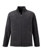 North End Men's Tall Voyage Fleece Jacket HEATHER CHARCOAL OFFront
