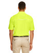 Core 365 Men's Radiant Performance Piqué Polo with Reflective Piping SAFETY YELLOW ModelBack