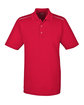 Core 365 Men's Radiant Performance Piqué Polo with Reflective Piping CLASSIC RED OFFront