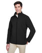 Core365 Men's Cruise Two-Layer Fleece Bonded Soft Shell Jacket BLACK ModelQrt