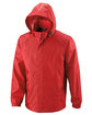 Core 365 Men's Climate Seam-Sealed Lightweight Variegated Ripstop Jacket CLASSIC RED OFFront