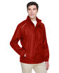 Core 365 Men's Climate Seam-Sealed Lightweight Variegated Ripstop Jacket CLASSIC RED ModelQrt