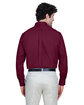 Core365 Men's Operate Long-Sleeve Twill Shirt BURGUNDY ModelBack