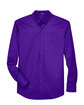Core 365 Men's Operate Long-Sleeve Twill Shirt CAMPUS PURPLE FlatFront