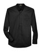 Core365 Men's Tall Operate Long-Sleeve Twill Shirt BLACK FlatFront