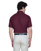 Core 365 Men's Optimum Short-Sleeve Twill Shirt BURGUNDY ModelBack