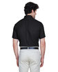 Core 365 Men's Optimum Short-Sleeve Twill Shirt BLACK ModelBack
