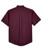 Core 365 Men's Optimum Short-Sleeve Twill Shirt BURGUNDY FlatBack