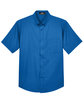 Core 365 Men's Optimum Short-Sleeve Twill Shirt TRUE ROYAL FlatFront