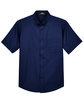 Core 365 Men's Optimum Short-Sleeve Twill Shirt CLASSIC NAVY FlatFront