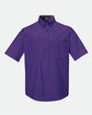 Core 365 Men's Optimum Short-Sleeve Twill Shirt CAMPUS PURPLE OFFront