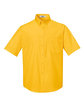 Core 365 Men's Optimum Short-Sleeve Twill Shirt CAMPUS GOLD OFFront