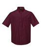 Core365 Men's Optimum Short-Sleeve Twill Shirt BURGUNDY OFFront