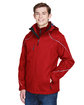 North End Men's Angle 3-in-1 Jacket with Bonded Fleece Liner CLASSIC RED ModelQrt