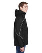 North End Men's Angle 3-in-1 Jacket with Bonded Fleece Liner BLACK ModelSide