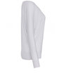 Bella + Canvas Ladies' Flowy Long-Sleeve Off Shoulder T-Shirt WHITE OFSide