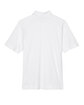 North End Men's Recycled Polyester Performance Piqué Polo WHITE FlatBack