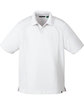 North End Men's Recycled Polyester Performance Piqué Polo WHITE OFFront