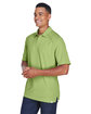 North End Men's Recycled Polyester Performance Piqué Polo CACTUS GREEN ModelQrt
