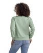 Next Level Apparel Ladies' Laguna Sueded Sweatshirt STONEWASH GREEN ModelBack