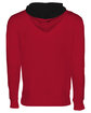 Next Level Unisex Laguna French Terry Pullover Hooded Sweatshirt RED/ BLACK OFBack