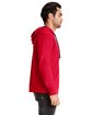 Next Level Apparel Unisex Laguna French Terry Pullover Hooded Sweatshirt RED/ BLACK ModelSide