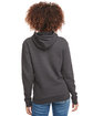 Next Level Unisex Malibu Pullover Hooded Sweatshirt HEATHER BLACK ModelBack