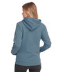 Next Level Unisex Malibu Pullover Hooded Sweatshirt HEATHR SLATE BLU ModelBack