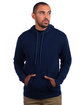 Next Level Adult Sueded French Terry Pullover Sweatshirt MIDNIGHT NAVY ModelQrt